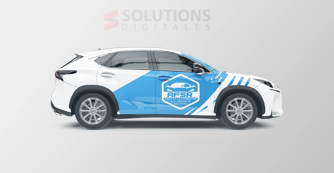 Habillage voiture auto école