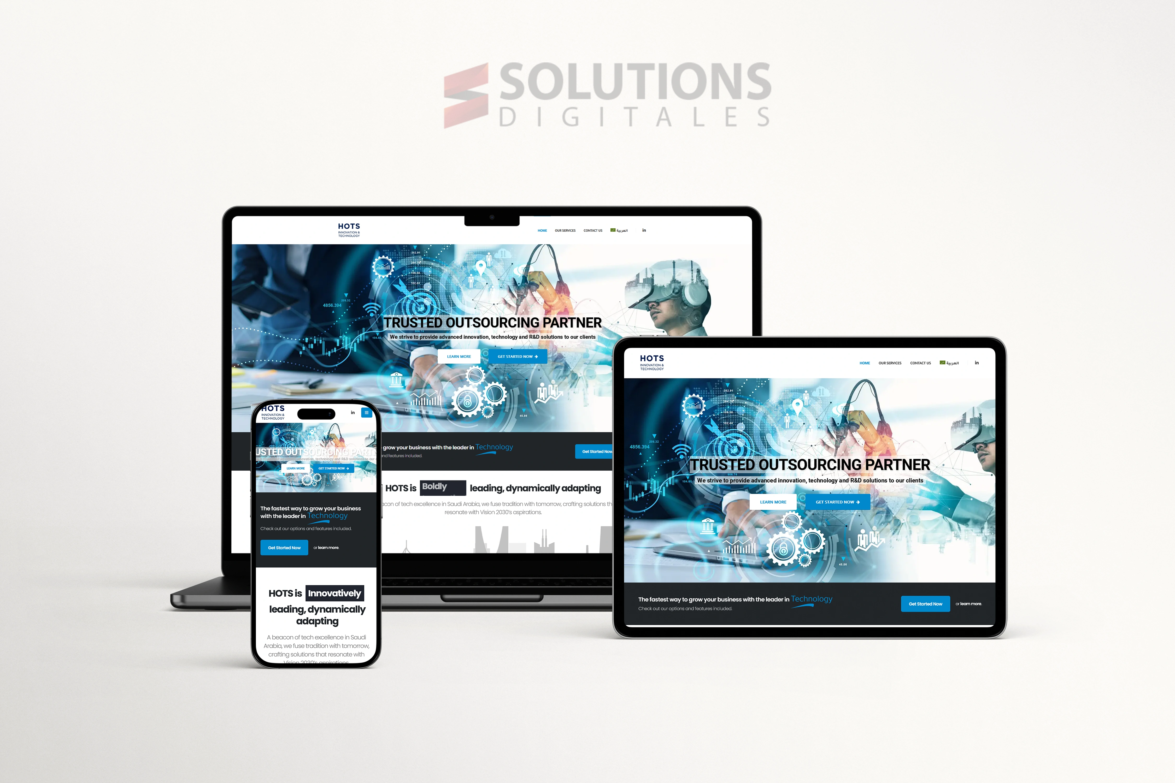 Site web pour Startup Hots 