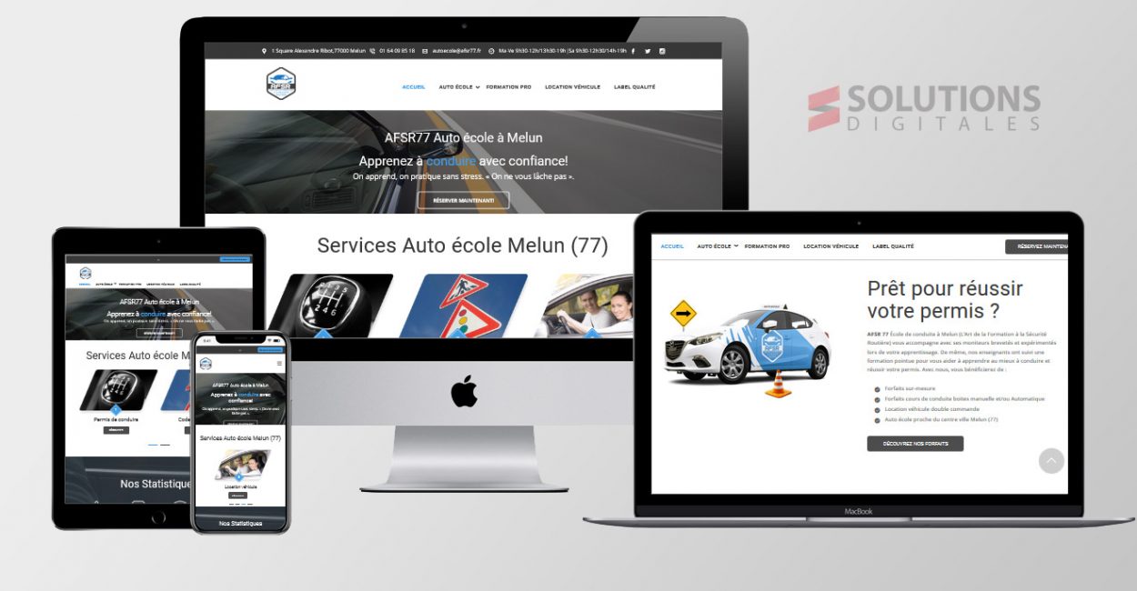 Site web pour Autoécole