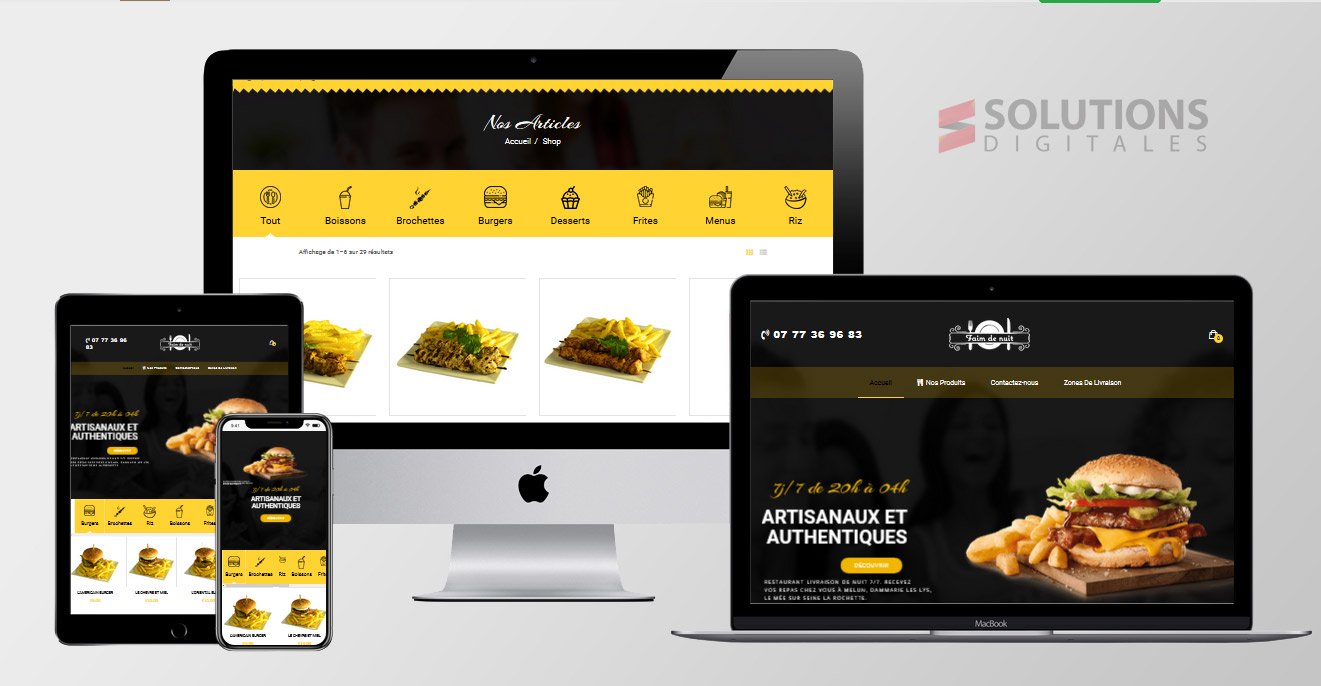 Site d'un restaurant